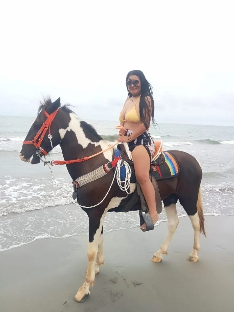 Recorrido a caballo por la arena en La Boquilla, Cartagena